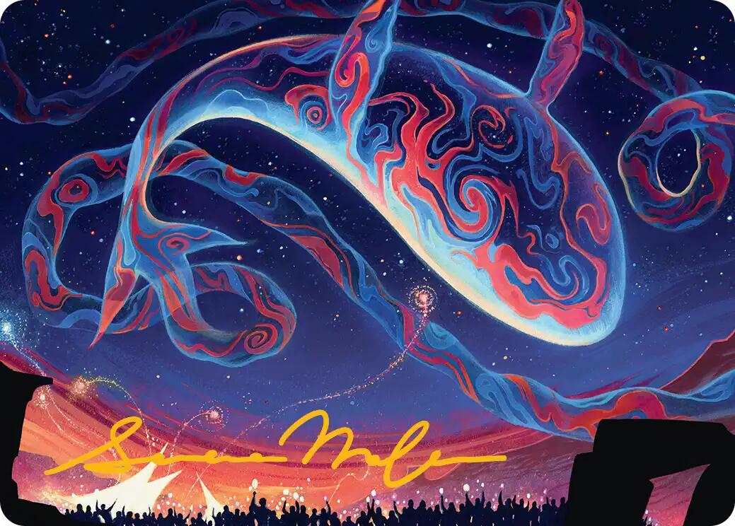 Spectacular Skywhale Art Card (Gold-Stamped Signature) [Secrets of Strixhaven Art Series] | Jack's On Queen