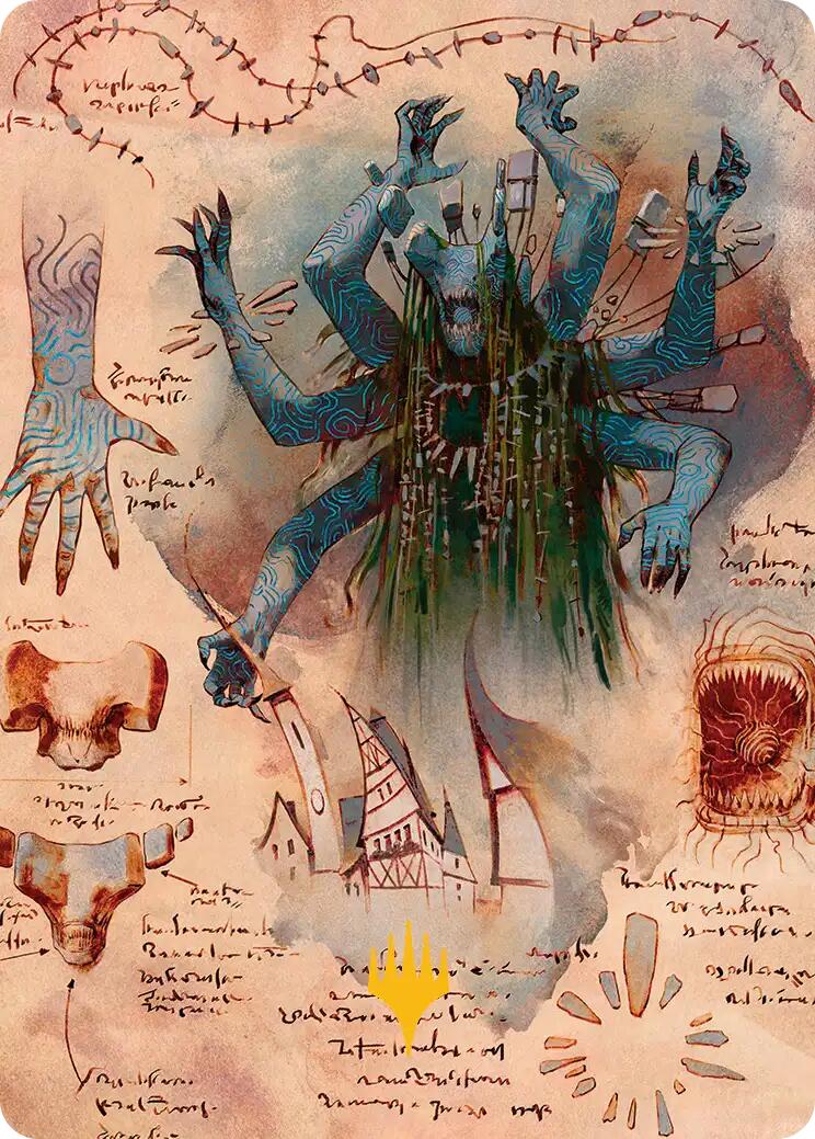 The Dawning Archaic Art Card (Gold-Stamped Planeswalker Symbol) [Secrets of Strixhaven Art Series] | Jack's On Queen