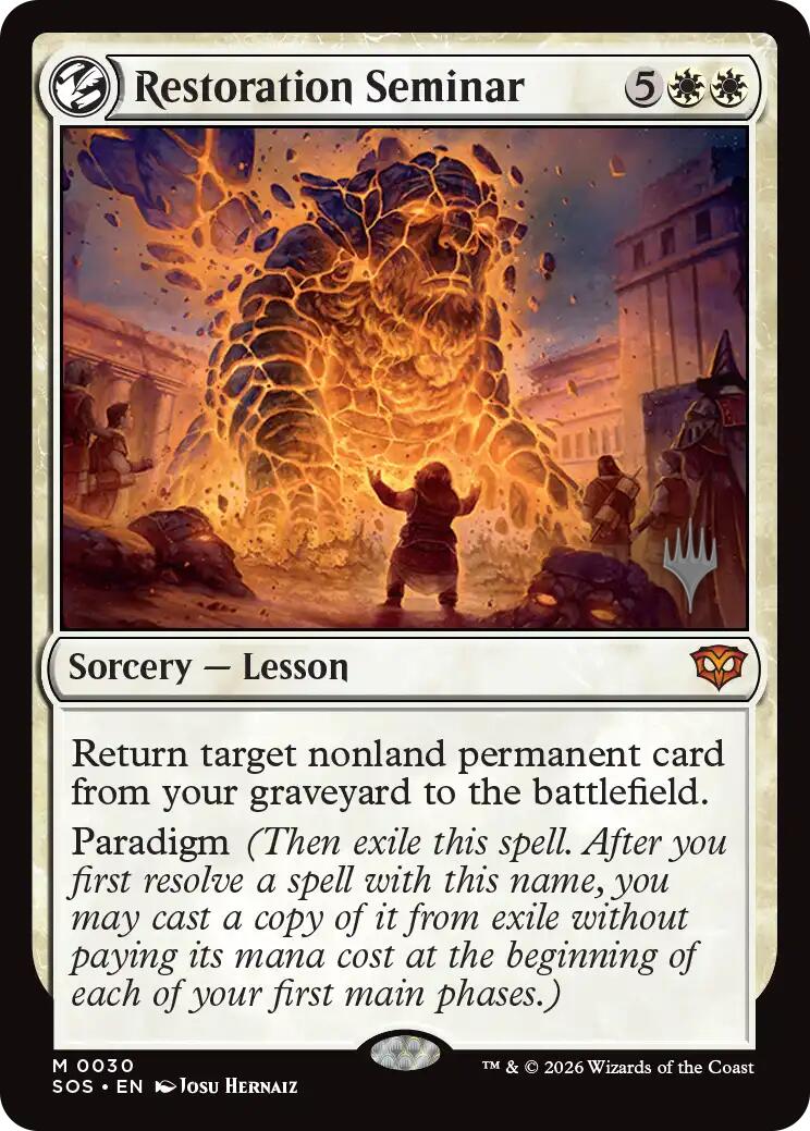 Restoration Seminar [Secrets of Strixhaven Promos] | Jack's On Queen
