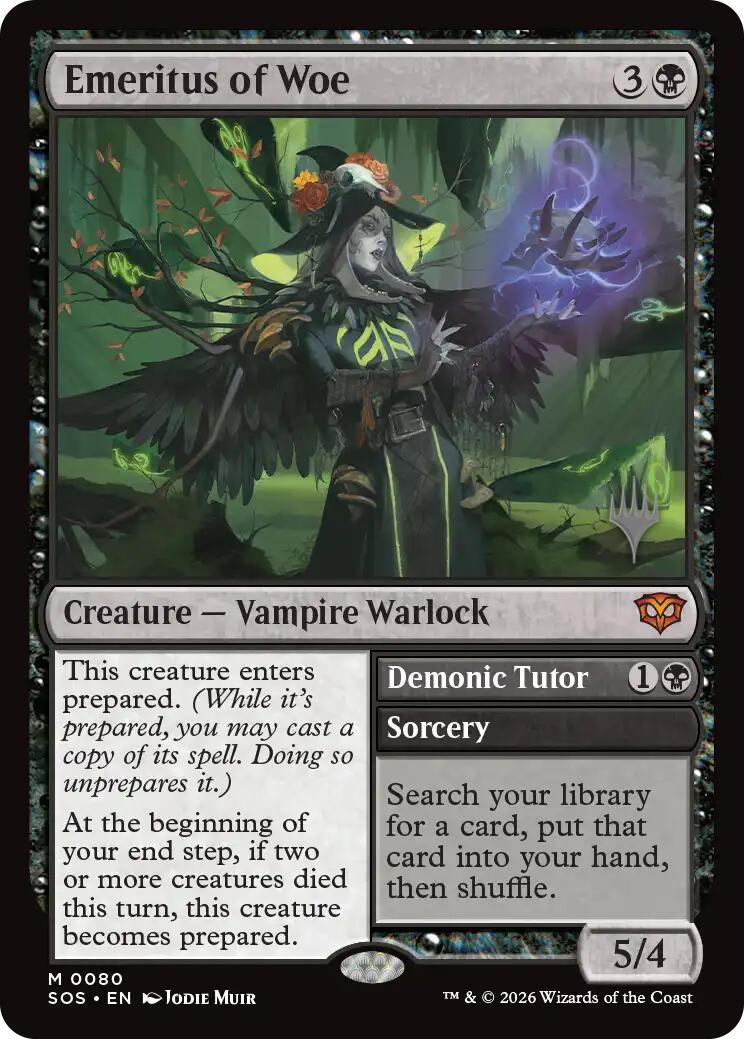 Emeritus of Woe [Secrets of Strixhaven Promos] | Jack's On Queen