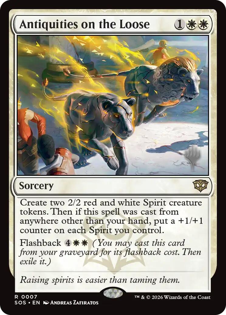 Antiquities on the Loose [Secrets of Strixhaven Promos] | Jack's On Queen