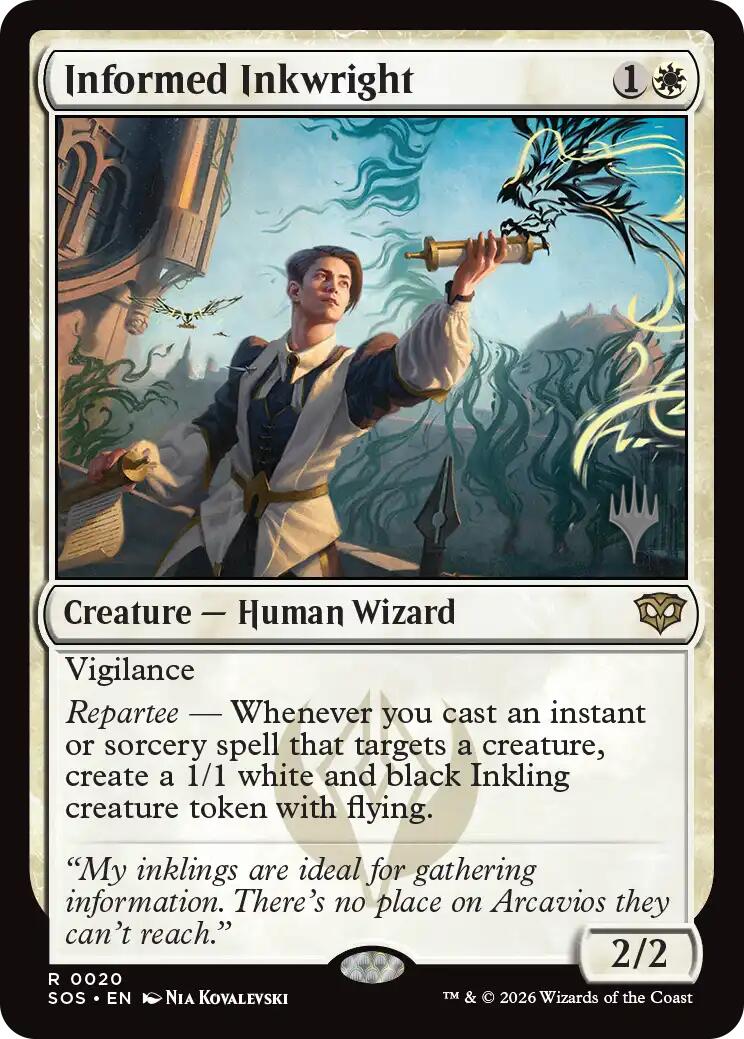 Informed Inkwright [Secrets of Strixhaven Promos] | Jack's On Queen