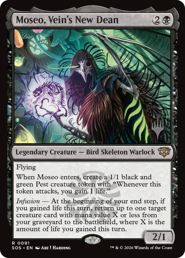 Moseo, Vein's New Dean [Secrets of Strixhaven Promos] | Jack's On Queen