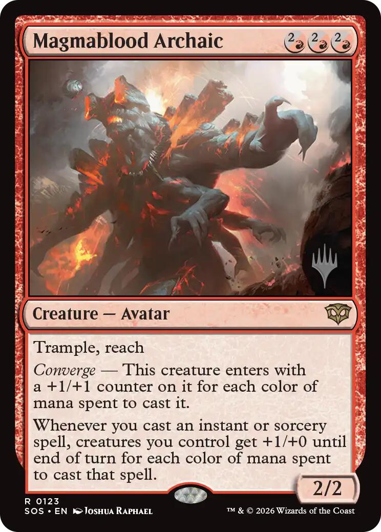 Magmablood Archaic [Secrets of Strixhaven Promos] | Jack's On Queen