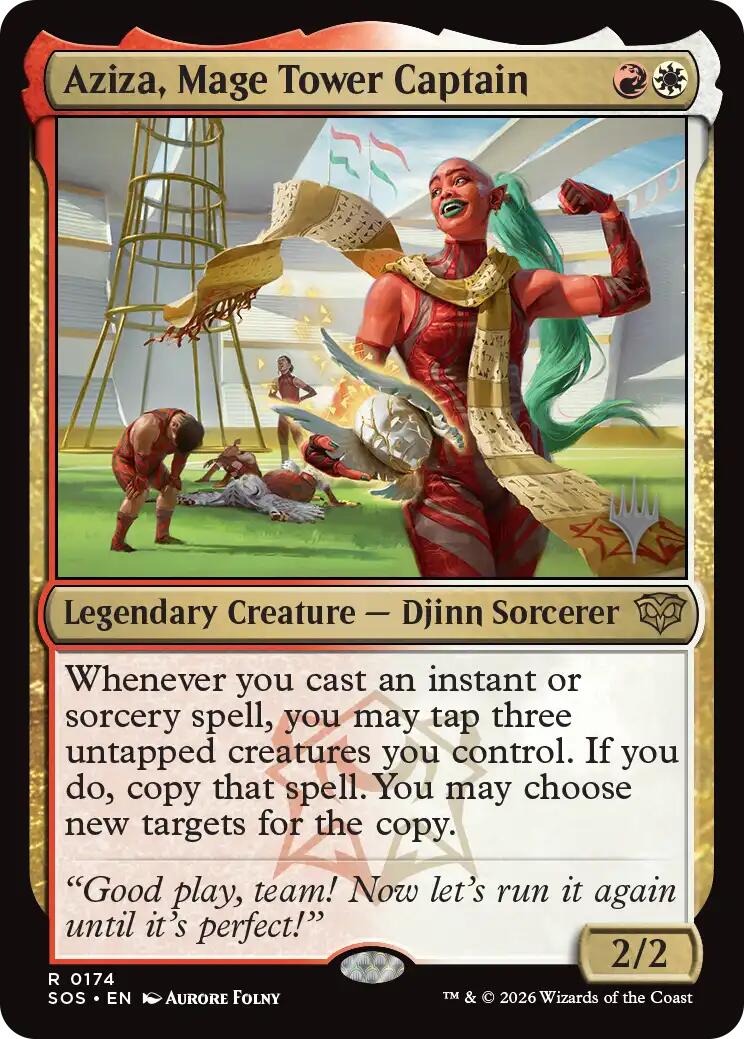 Aziza, Mage Tower Captain [Secrets of Strixhaven Promos] | Jack's On Queen