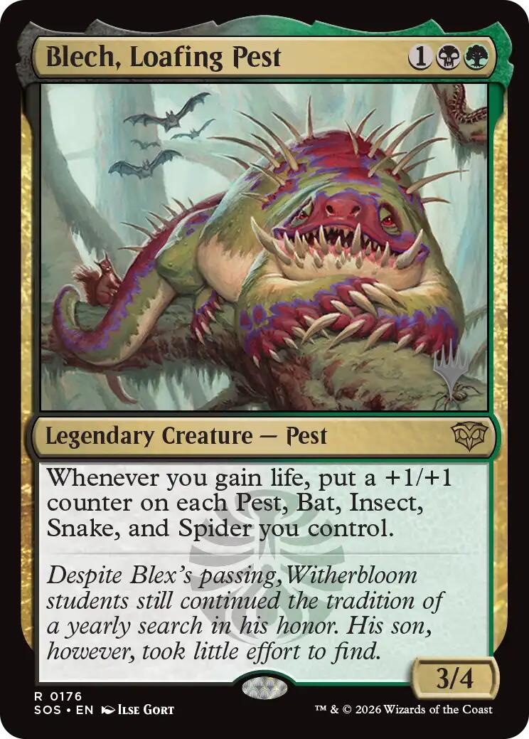 Blech, Loafing Pest [Secrets of Strixhaven Promos] | Jack's On Queen