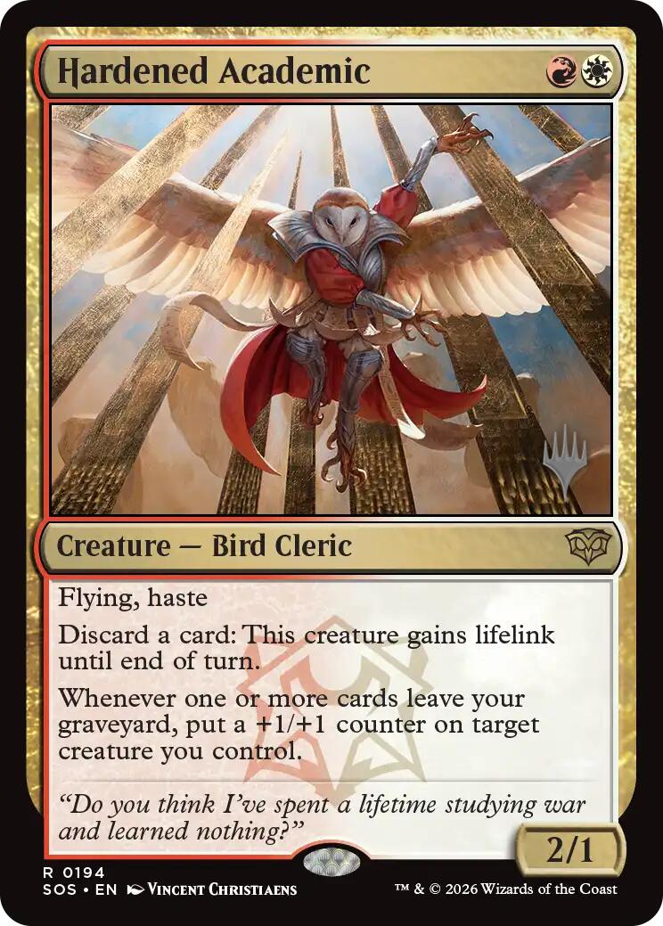 Hardened Academic [Secrets of Strixhaven Promos] | Jack's On Queen