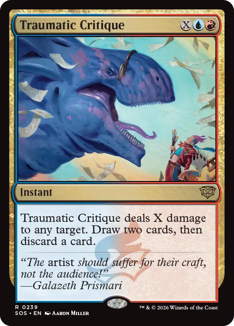 Traumatic Critique [Secrets of Strixhaven Promos] | Jack's On Queen