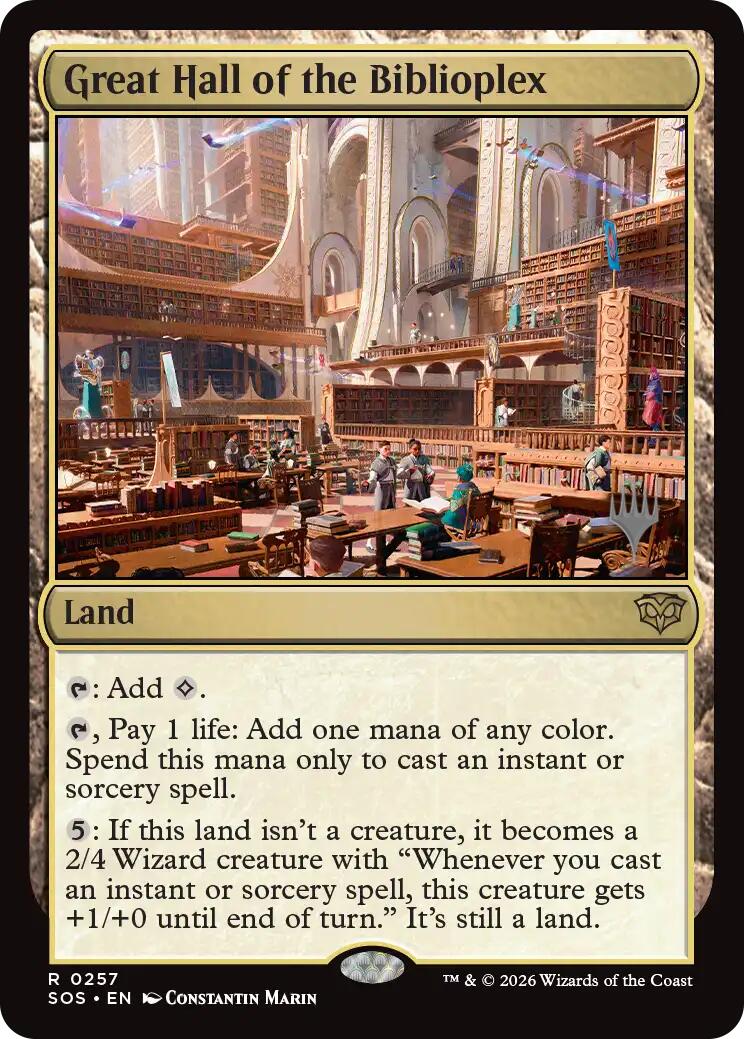 Great Hall of the Biblioplex [Secrets of Strixhaven Promos] | Jack's On Queen