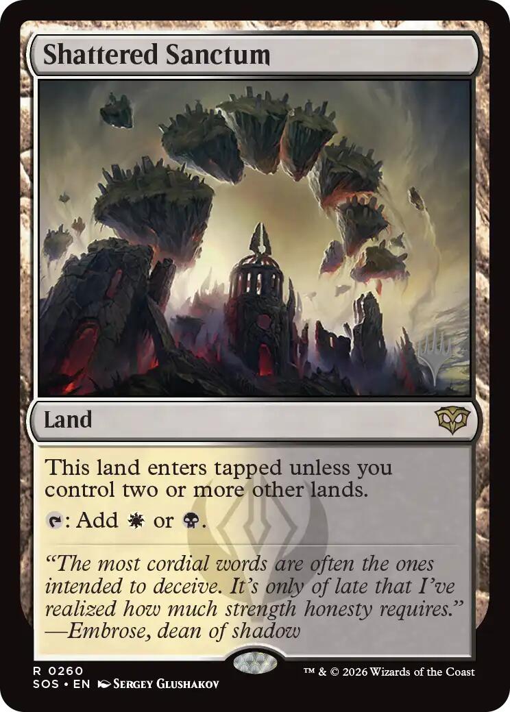 Shattered Sanctum [Secrets of Strixhaven Promos] | Jack's On Queen