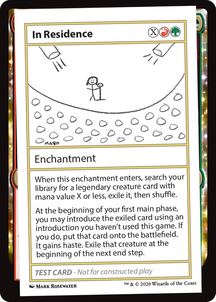 In Residence [Mystery Booster Playtest Cards] | Jack's On Queen