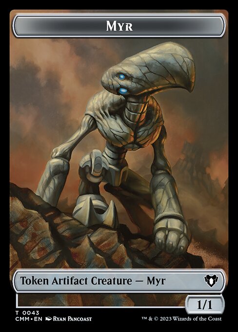 Soldier // Myr Double-Sided Token [Commander Masters Tokens] | Jack's On Queen