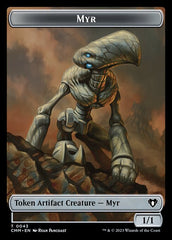 Soldier // Myr Double-Sided Token [Commander Masters Tokens] | Jack's On Queen