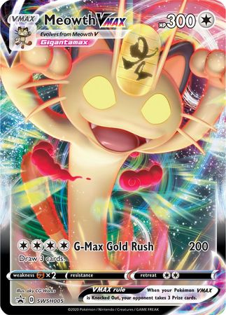 Meowth VMAX (SWSH005) [Sword & Shield: Black Star Promos] | Jack's On Queen
