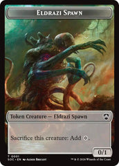 Eldrazi Spawn // Worm Double-Sided Token [Secrets of Strixhaven Commander Tokens] | Jack's On Queen