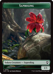 Saproling // Pest (0023) Double-Sided Token [Secrets of Strixhaven Commander Tokens] | Jack's On Queen