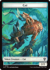 Cat // Inkling (0022) Double-Sided Token [Secrets of Strixhaven Commander Tokens] | Jack's On Queen