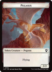 Pegasus // Inkling (0022) Double-Sided Token [Secrets of Strixhaven Commander Tokens] | Jack's On Queen
