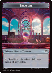 Phyrexian Germ // Treasure Double-Sided Token [Secrets of Strixhaven Commander Tokens] | Jack's On Queen
