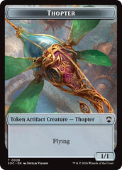 Thopter // Fractal (0004) Double-Sided Token [Secrets of Strixhaven Commander Tokens] | Jack's On Queen