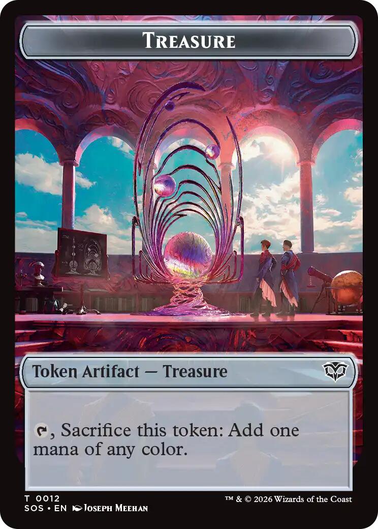 Elemental (0020) // Treasure Double-Sided Token [Secrets of Strixhaven Commander Tokens] | Jack's On Queen