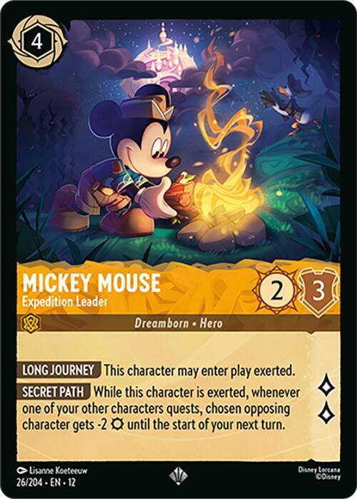 Mickey Mouse - Expedition Leader (26/204) [Wilds Unknown] | Jack's On Queen