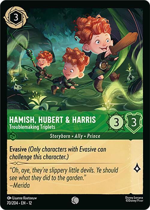 Hamish, Hubert & Harris - Troublemaking Triplets (70/204) [Wilds Unknown] | Jack's On Queen