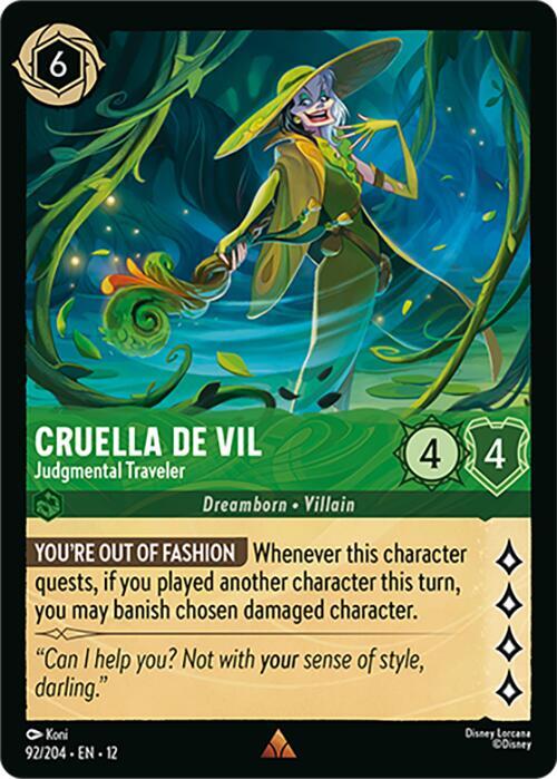 Cruella De Vil - Judgmental Traveler (92/204) [Wilds Unknown] | Jack's On Queen