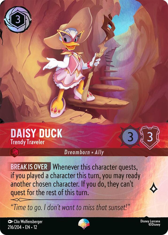 Daisy Duck - Trendy Traveler (Epic) (216/204) [Wilds Unknown] | Jack's On Queen