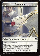 Contract // Pegasus Double-Sided Token [Secrets of Strixhaven Commander Tokens] | Jack's On Queen