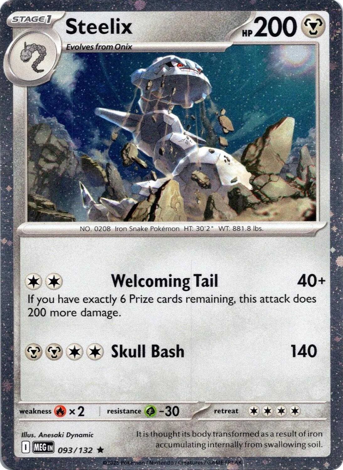 Steelix (093/132) (Cosmos Holo) [Mega Evolution: Base Set] | Jack's On Queen