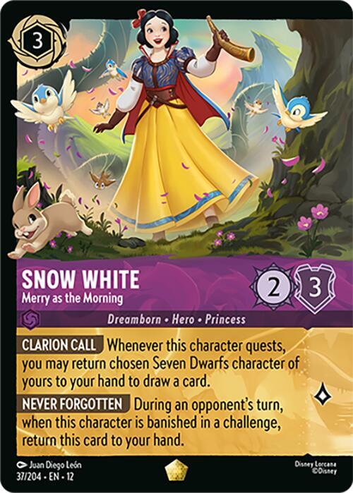 Snow White - Merry as the Morning (Foil) (37/204) [Wilds Unknown] | Jack's On Queen