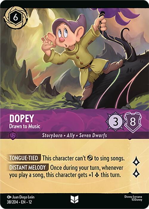 Dopey - Drawn to Music (Foil) (38/204) [Wilds Unknown] | Jack's On Queen