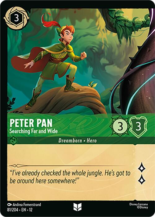 Peter Pan - Searching Far and Wide (Foil) (81/204) [Wilds Unknown] | Jack's On Queen