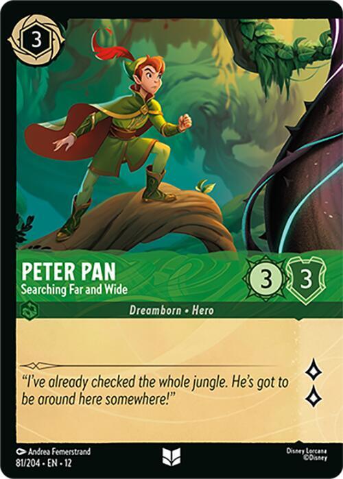 Peter Pan - Searching Far and Wide (Foil) (81/204) [Wilds Unknown] | Jack's On Queen
