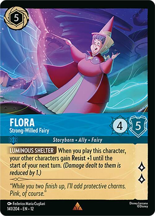 Flora - Strong-Willed Fairy (Foil) (141/204) [Wilds Unknown] | Jack's On Queen