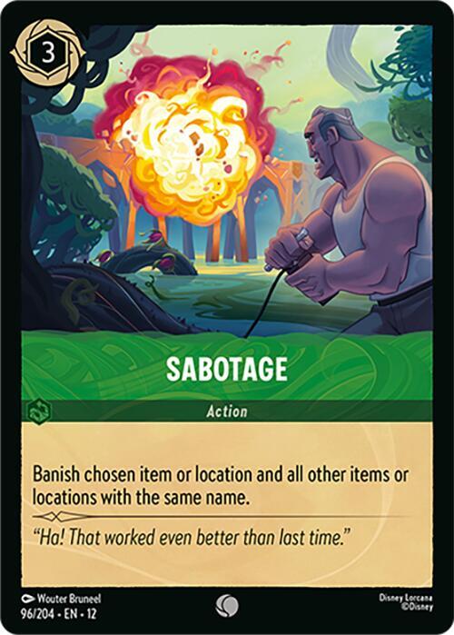 Sabotage (96/204) [Wilds Unknown] | Jack's On Queen
