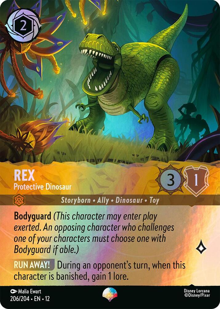 Rex - Protective Dinosaur (Epic) (206/204) [Wilds Unknown] | Jack's On Queen