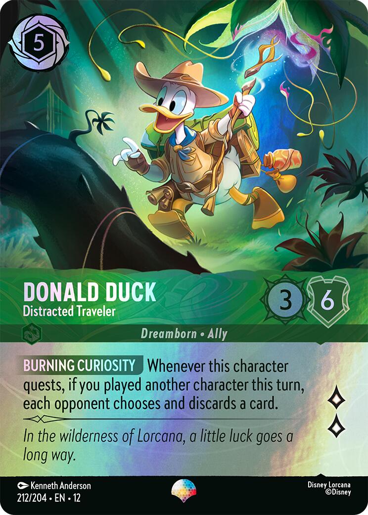 Donald Duck - Distracted Traveler (Epic) (212/204) [Wilds Unknown] | Jack's On Queen