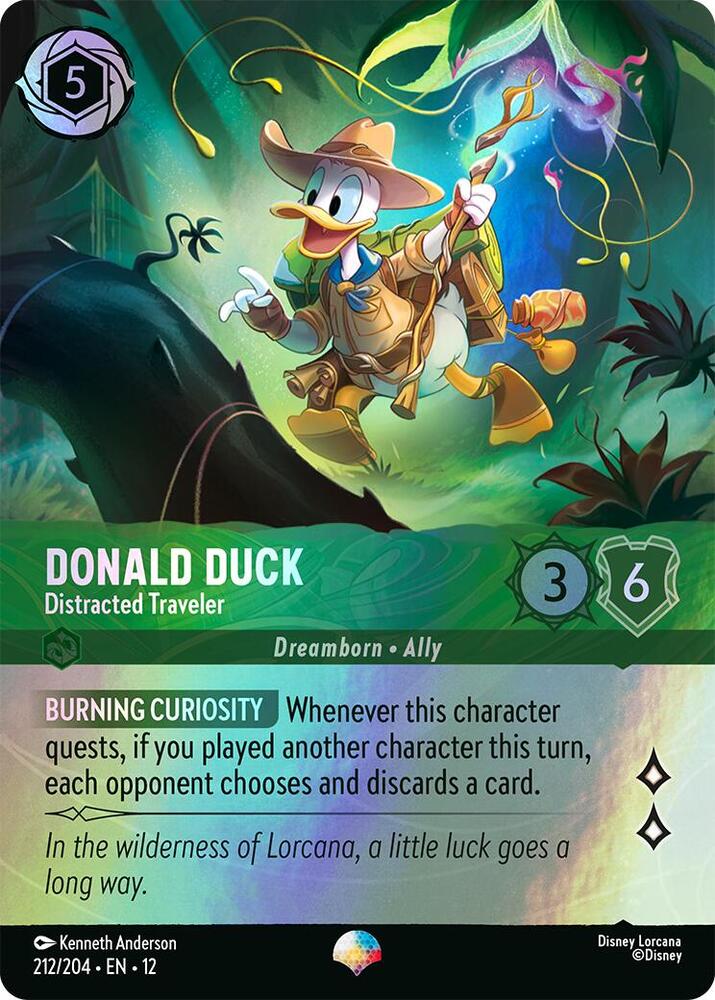 Donald Duck - Distracted Traveler (Epic) (212/204) [Wilds Unknown] | Jack's On Queen