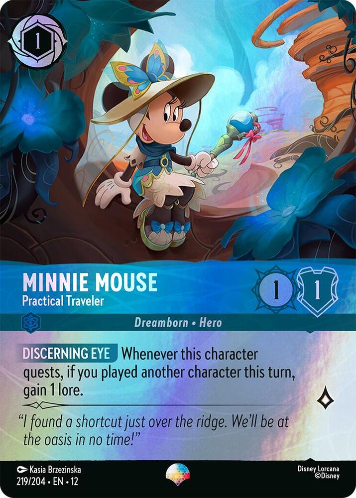 Minnie Mouse - Practical Traveler (Epic) (219/204) [Wilds Unknown] | Jack's On Queen