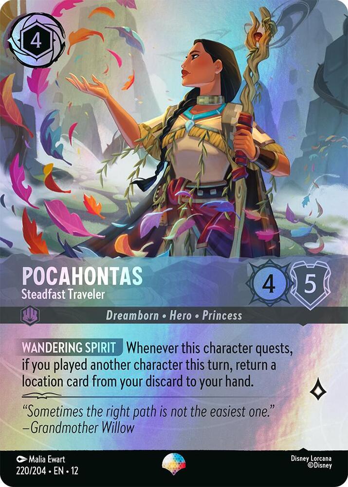 Pocahontas - Steadfast Traveler (Epic) (220/204) [Wilds Unknown] | Jack's On Queen