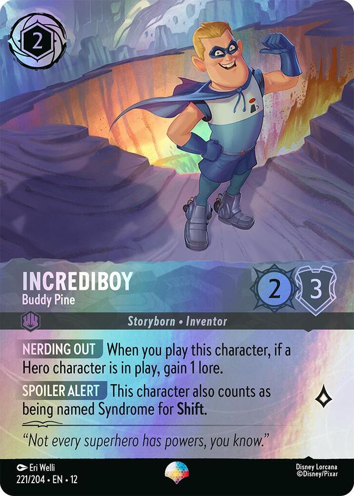 Incrediboy - Buddy Pine (Epic) (221/204) [Wilds Unknown] | Jack's On Queen