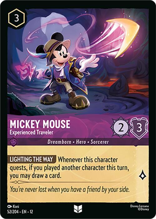 Mickey Mouse - Experienced Traveler (52/204) [Wilds Unknown] | Jack's On Queen