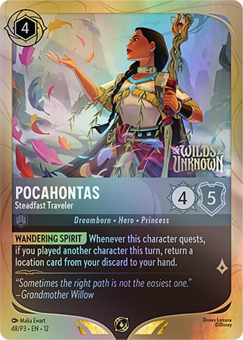 Pocahontas - Steadfast Traveler (48) [Disney Lorcana Promo Cards] | Jack's On Queen
