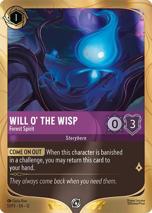 Will o' the Wisp - Forest Spirit (51) [Disney Lorcana Promo Cards] | Jack's On Queen