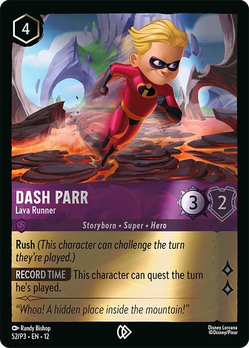 Dash Parr - Lava Runner (52) [Disney Lorcana Promo Cards] | Jack's On Queen