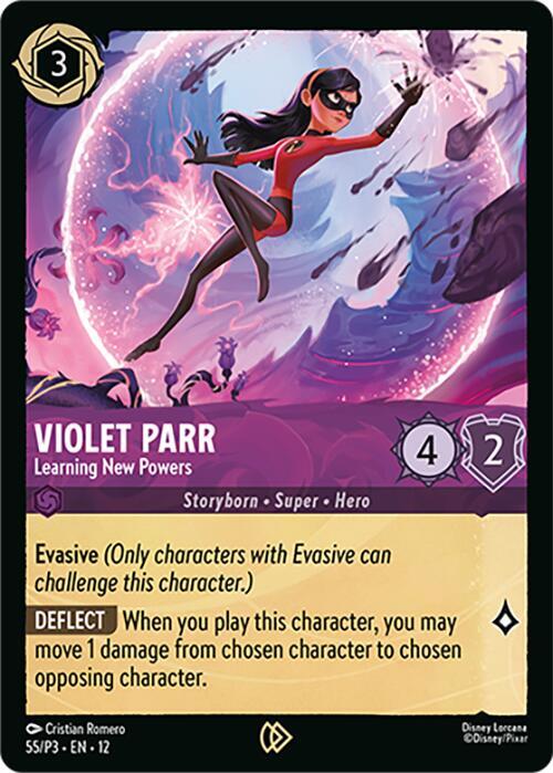 Violet Parr - Learning New Powers (55) [Disney Lorcana Promo Cards] | Jack's On Queen