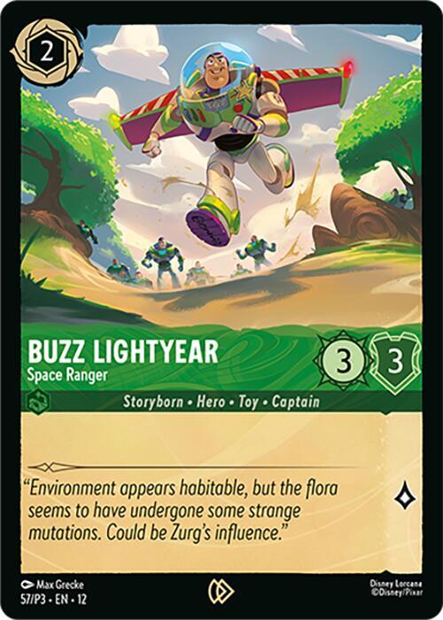 Buzz Lightyear - Space Ranger (57) [Disney Lorcana Promo Cards] | Jack's On Queen