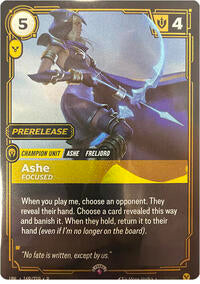 Ashe - Focused (169/219) [Riftbound Organized Play Promotional Cards] | Jack's On Queen